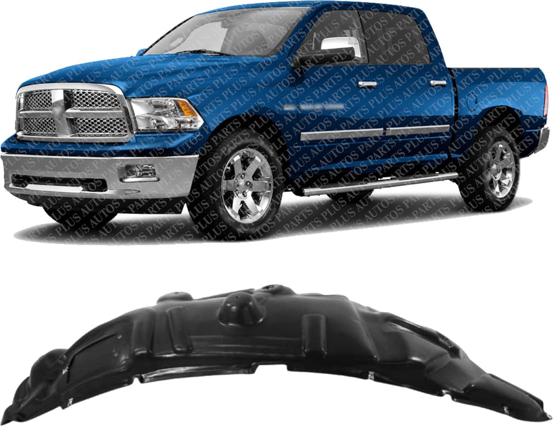 Front Fender Liner Rear Section Left Driver Side Direct Replacement Compatible With 2013-2018 Ram 1500 2500 3500 CH1248179 55112807AA