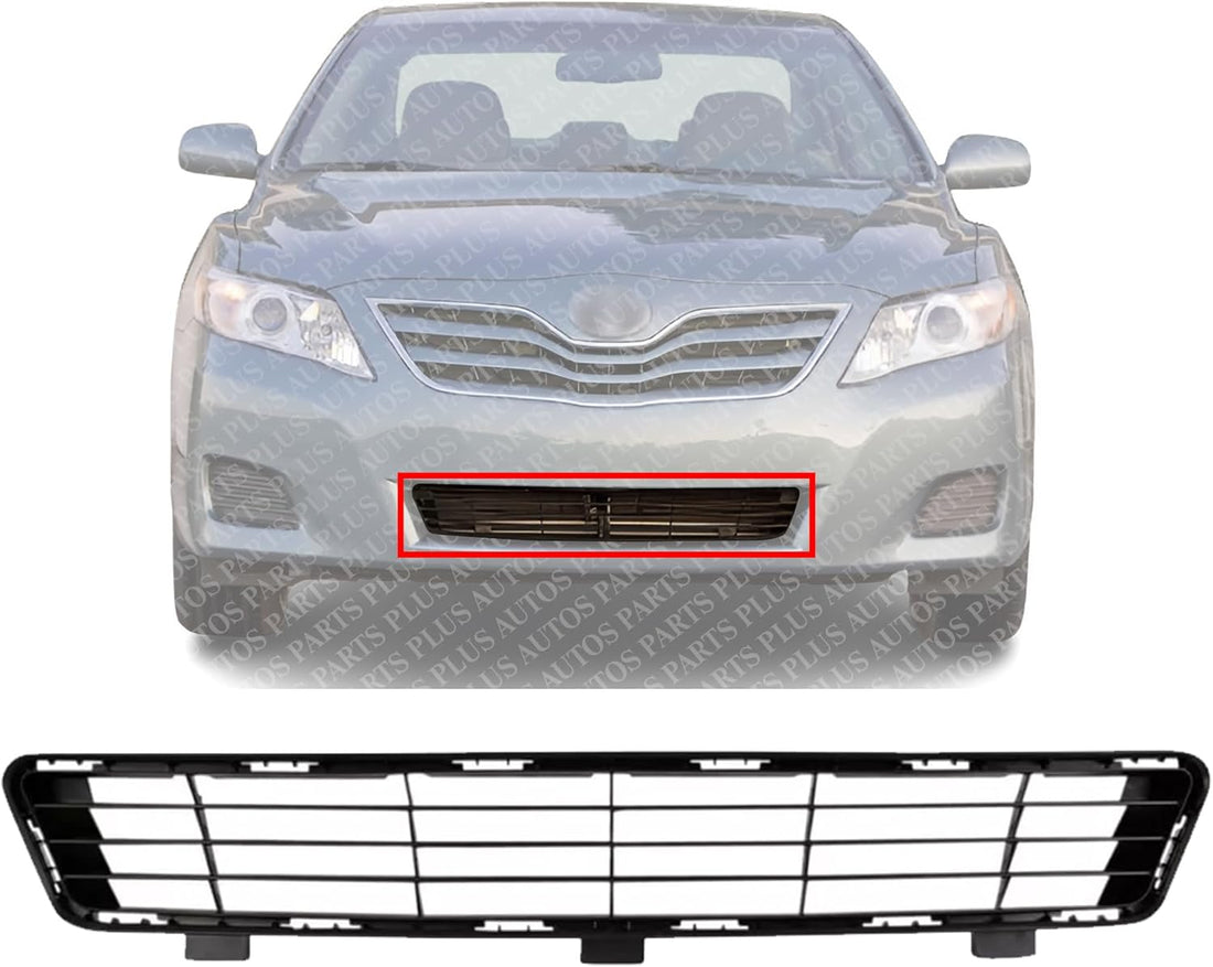 Front Bumper Center Grille Textured Black Direct Replacement Compatible With 2010-2011 Toyota Camry TO1036118 5311206090