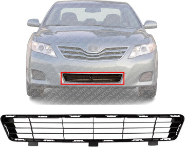 Front Bumper Center Grille Textured Black Direct Replacement Compatible With 2010-2011 Toyota Camry TO1036118 5311206090
