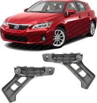 Set of 2 Front Bumper-Side Support Bracket Right Passenger & Left Driver Side Direct Replacement Compatible with 2011-2017 Lexus CT200h LX1043106 LX1042106 5211576011 5211676011
