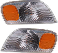 Set Of 2 Front Corner Signal Light Assembly Right Passenger & Left Driver Side Direct Replacement Compatible With 1998-2000 Toyota Corolla TO2521150 TO2520150 8151002040 8152002040
