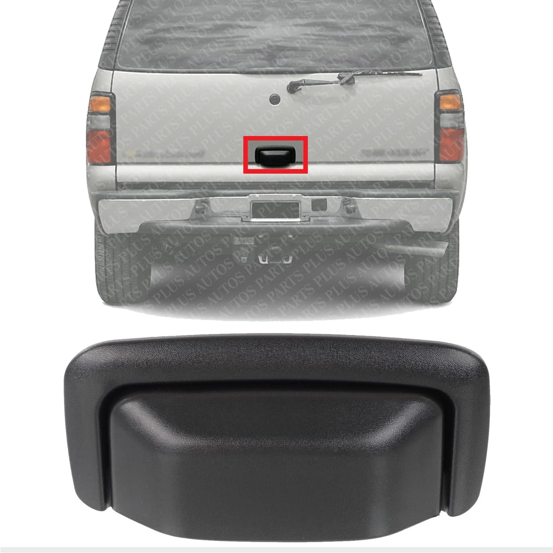 Rear Outer Tail Gate Handle Textured Direct Replacement Compatible with 2000-2006 Chevrolet Tahoe/Suburban 2500 / GMC Yukon 1500 GM1915123 15750911