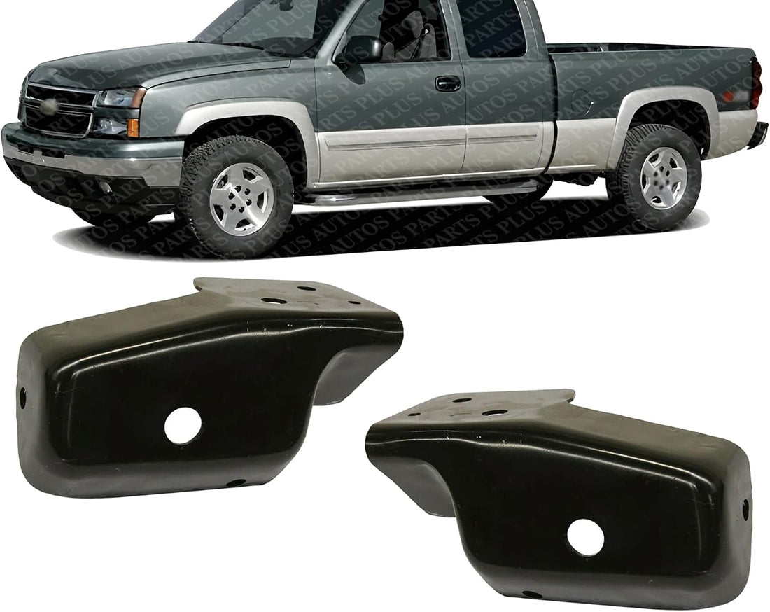 Set Of 2 Front Bumper Bracket Extension Steel Right Passenger & Left Driver Side Direct Replacement Compatible With 2007-2013 Chevrolet Silverado 1500 GM1067180 GM1066180 15838209