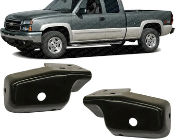 Set Of 2 Front Bumper Bracket Extension Steel Right Passenger & Left Driver Side Direct Replacement Compatible With 2007-2013 Chevrolet Silverado 1500 GM1067180 GM1066180 15838209