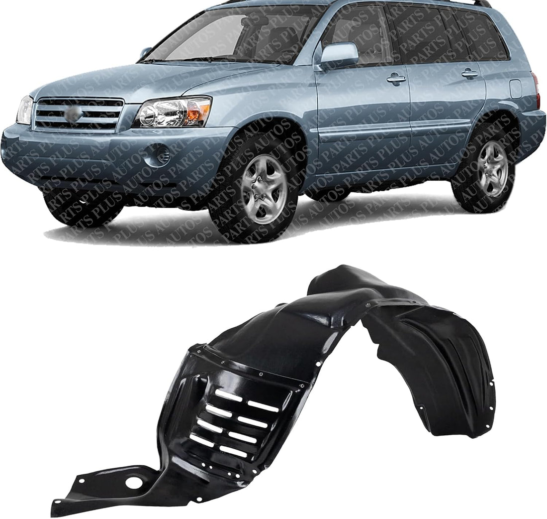 Front Fender Liner Left Driver Side Direct Replacement Compatible With 2001-2007 Toyota Highlander TO1250113 5380648030