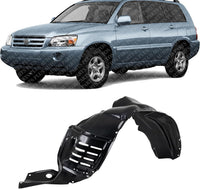 Front Fender Liner Left Driver Side Direct Replacement Compatible With 2001-2007 Toyota Highlander TO1250113 5380648030