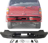 Rear Step Bumper Assembly Primed Steel Direct Replacement Compatible With 2000-2006 Chevrolet Suburban/GMC Yukon GM1101115 19121287-PFM