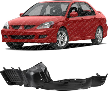 Front Fender Liner Left Driver Side Direct Replacement Compatible With 2002-2004 Mitsubishi Lancer MI1248106 MR539629