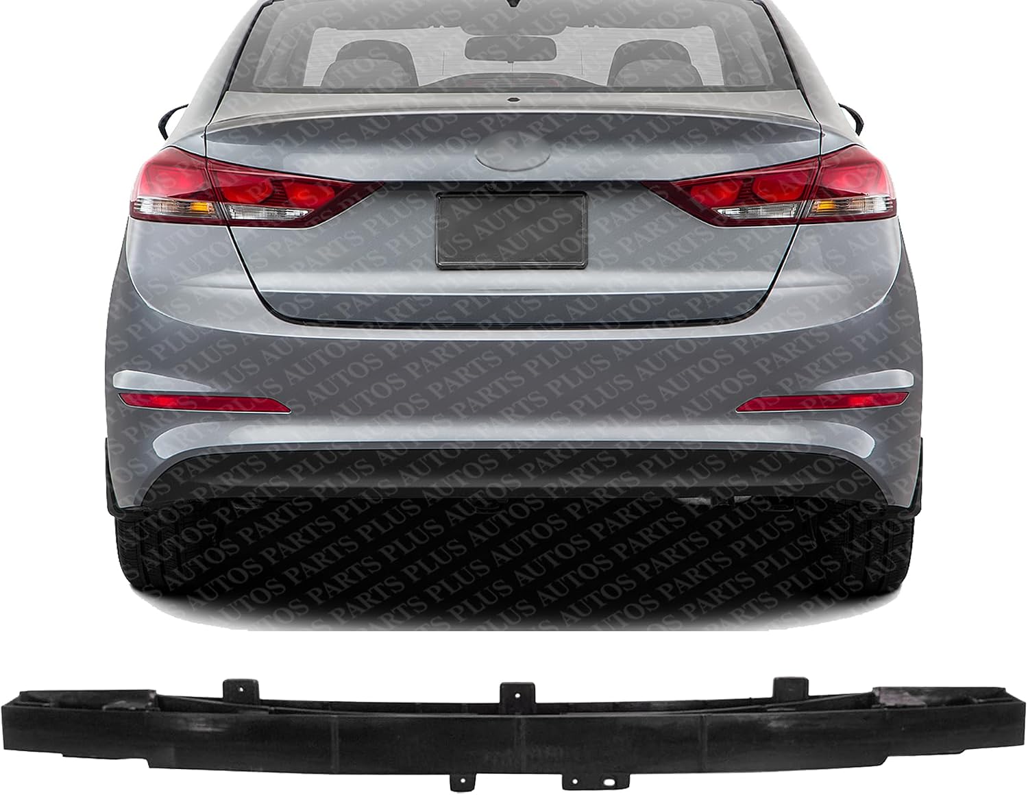 Rear Bumper Reinforcement Fiberglass Direct Replacement Compatible With 2017-2018 Hyundai Elantra HY1106180 86631F2100