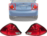 Set Of 2 Tail Light Lens And Housing Left Driver & Right Passenger Side Direct Replacement Compatible With 2000-2003 Ford Taurus FO2801154 FO2800154 3F1Z13404DA 3F1Z13405DA