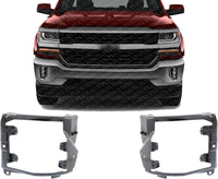 Set of 2 Front Bumper Outer Bracket Left Driver & Right Passenger Side Direct Replacement Compatible with 2016-2018 Chevrolet Silverado / 2019 LD 1500 GM1063114 GM1062114 84029811
