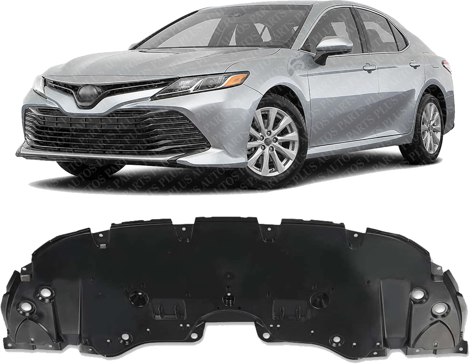 Front Engine Splash Shield Under Cover Direct Replacement Compatible with 2018-2022 Toyota Camry TO1228234 5144106290
