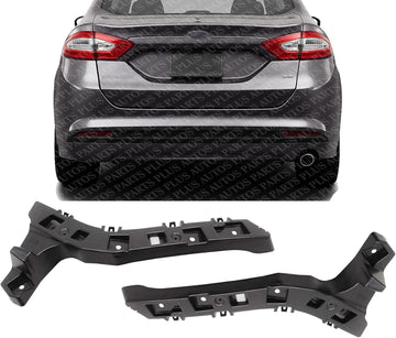 Set of 2 Rear Bumper Upper Bracket Left Driver & Right Passenger Side Direct Replacement Compatible with 2013-2018 Ford Fusion FO1143123 FO1142123 DS7Z17787B DS7Z17788B