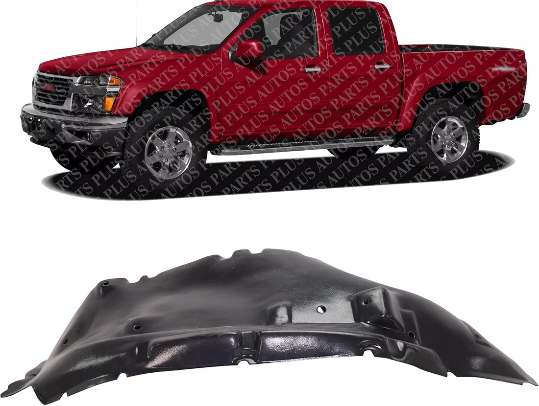 Front Outer Section Fender Liner Left Driver Side Direct Replacement Compatible With 2004-2012 Chevrolet Colorado/GMC Canyon GM1248187 20940399