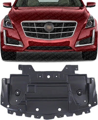 Front Engine Splash Shield Under Cover Air Deflector Direct Replacement Compatible with 2009-2015 Cadillac CTS GM1091118 20844261-PFM