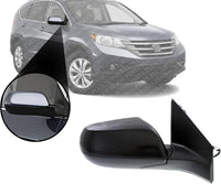 Front Power Mirror Manual Folding Non-Heated Primed Right Passenger Side Direct Replacement Compatible With 2012-2014 Honda CR-V HO1321268 76208T0AA11-PFM