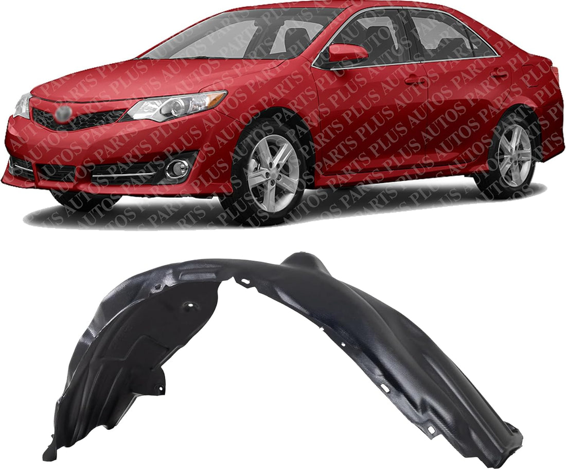 Front Fender Liner Left Driver Side Direct Replacement Compatible With 2012-2014 Toyota Camry TO1248166 5387606170