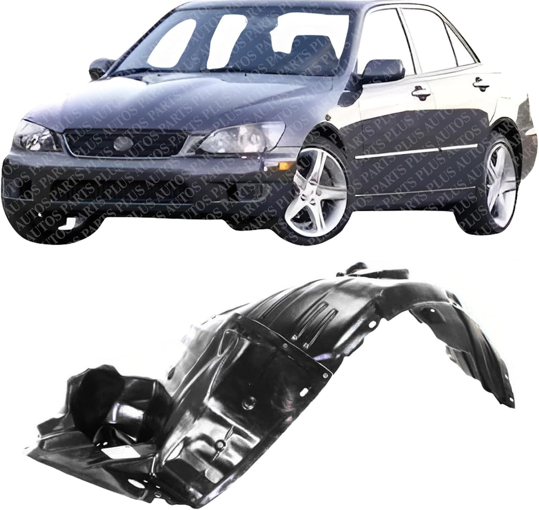Front Fender Liner Left Driver Side Direct Replacement Compatible With 2003-2005 Lexus IS300 LX1250108 5387653080