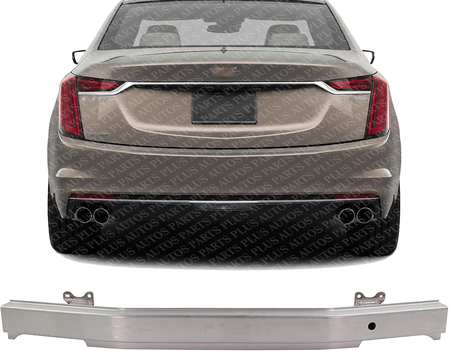 Rear Bumper Reinforcement Aluminum Direct Replacement Compatible With 2016-2020 Cadillac CT6 GM1106708 84560484