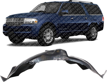Front Fender Liner Left Driver Side Direct Replacement Compatible With 2007-2014 Lincoln Navigator/Ford Expedition FO1248129 7L1Z16103A