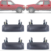 Set of 4 Front & Rear Exterior Door Handle Painted Right Passenger & Left Driver Side Direct Replacement Compatible with 1998-2003 Ford Explorer / 2001-2005 Sport Trac FO1310117