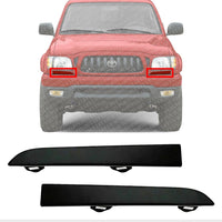 Set Of 2 Front Head Light Filler Primed Left Driver & Right Passenger Side Direct Replacement Compatible With 2001-2004 Toyota Tacoma TO1088108 TO1089108 5251335060 5251235050