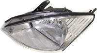 Set Of 2 Front Headlight Assembly Halogen Right Passenger & Left Driver Side Direct Replacement Compatible With 2000-2002 Ford Focus FO2503171 FO2502171 3S4Z13008CC 3S4Z13008CD
