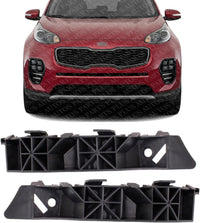 Set Of 2 Front Bumper Bracket Plastic Right Passenger & Left Driver Side Direct Replacement Compatible With 2017-2022 Kia Sportage KI1033116 KI1032116 86514D9000 86513D9000