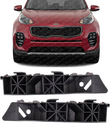 Set Of 2 Front Bumper Bracket Plastic Right Passenger & Left Driver Side Direct Replacement Compatible With 2017-2022 Kia Sportage KI1033116 KI1032116 86514D9000 86513D9000
