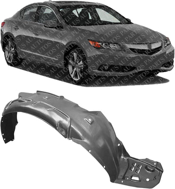 Front Fender Liner Right Passenger Side Direct Replacement Compatible With 2013-2015 Acura ILX AC1249135 74101TX6A01-PFM