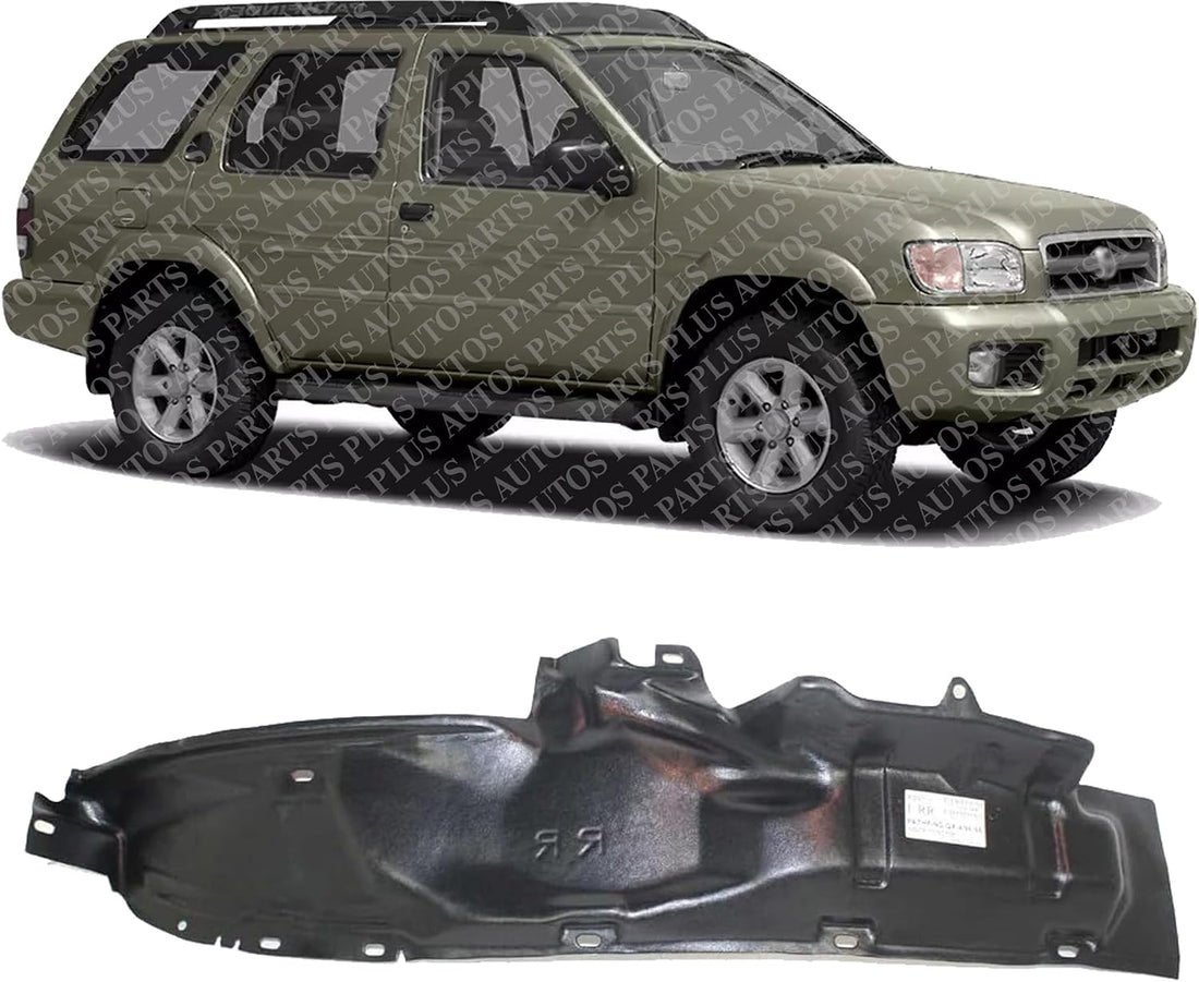 Front Fender Liner Rear Section Right Passenger Side Direct Replacement Compatible with 1999-2004 Nissan Pathfinder NI1251116 638422W100