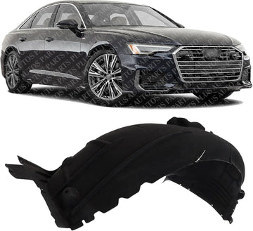 Front Fender Liner Right Passenger Side Direct Replacement Compatible With 2019-2023 Audi A6 Quattro AU1249150 4K0821172Q