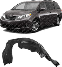 Front Fender Liner Left Driver Side Direct Replacement Compatible With 2011-2014 Toyota Sienna TO1248163 5380608010