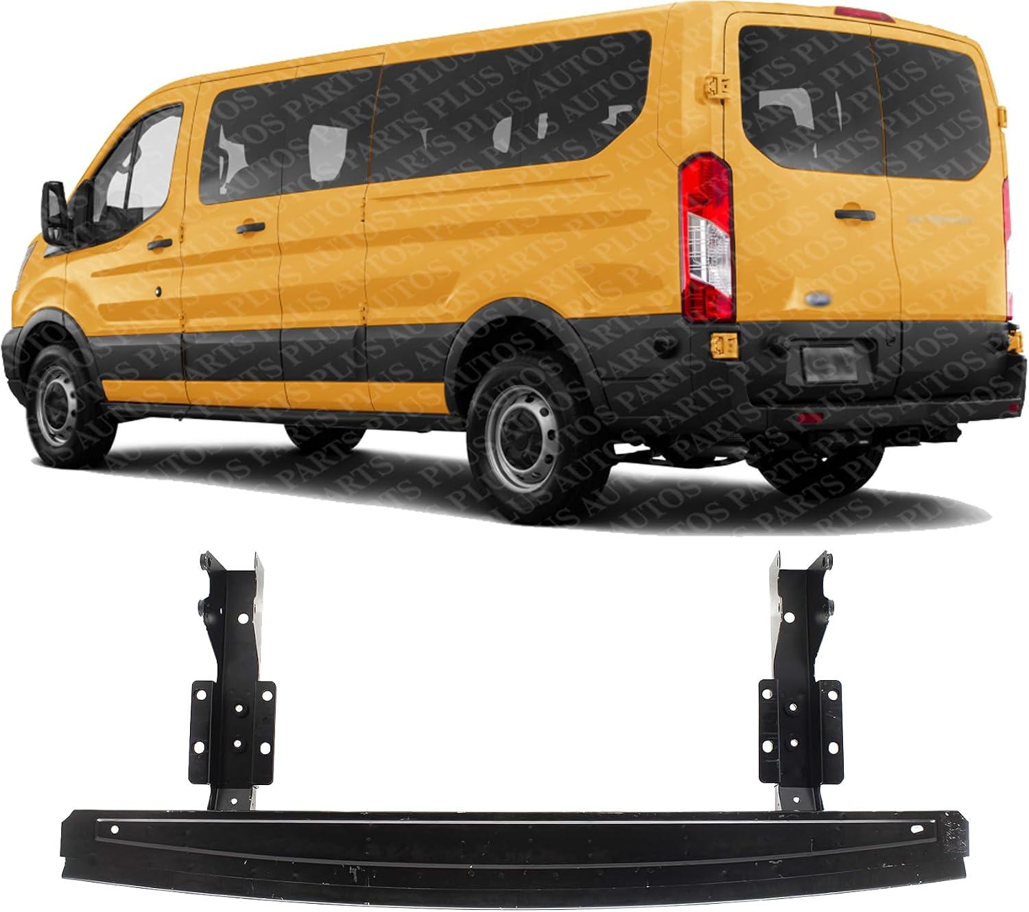Rear Bumper Reinforcement Impact Bar Steel Direct Replacement Compatible With 2015-2021 Ford Transit Van FO1106380 LK4Z17906B Visit the AUTOS PARTS PLUS Store