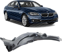 Front Fender Liner Rear Section Plastic Right Passenger Side Direct Replacement Compatible With 2011-2016 BMW 5-Series BM1249124 51717186724