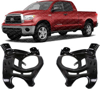 Set Of 2 Front Bumper Mounting Arm Bracket Steel Left Driver & Right Passenger Side Direct Replacement Compatible With 2007-2013 Toyota Tundra TO1066166 TO1067166