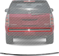 Rear Bumper Molding Chrome Direct Replacement Compatible With 2007-2014 Cadillac Escalade GM1144105 15853598