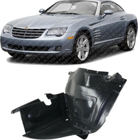 Front Fender Liner Left Driver Side Direct Replacement Compatible With 2004-2008 Chrysler Crossfire CH1250126 5098681AA