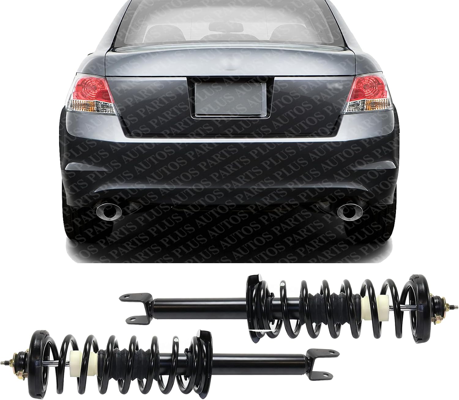 Set Of 2 Rear Shock Absorber And Strut Assembly Left Driver & Right Passenger Side Direct Replacement Compatible With 2008-2012 Honda Accord 52611TA1A03 52611TE1A02