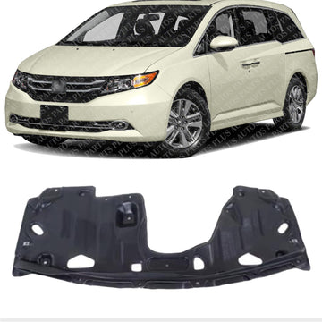 AUTOS PARTS PLUS Front Engine Splash Shield Under Cover Direct Replacement Compatible with 2011-2017 Honda Odyssey HO1228142 74111TK8A00