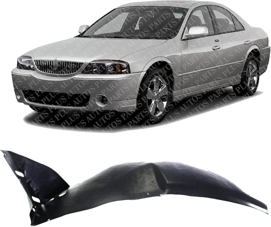 Front Section Fender Liner Left Driver Side Direct Replacement Compatible With 2004-2006 Lincoln LS FO1250125 3W4Z16103AA