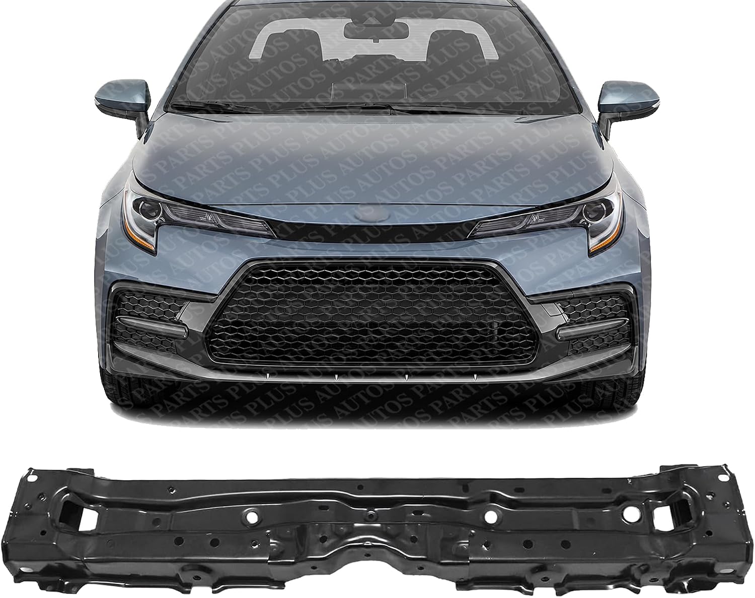 Front Radiator Support Upper Tie Bar Steel Direct Replacement Compatible With 2020-2022 Toyota Corolla TO1225493 5320502220