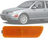 Front Side Marker Light Lens & Housing Left Driver Side Direct Replacement Compatible With 1999-2006 Volkswagen Golf / 1999-2005 Jetta VW2550104 1JM945071