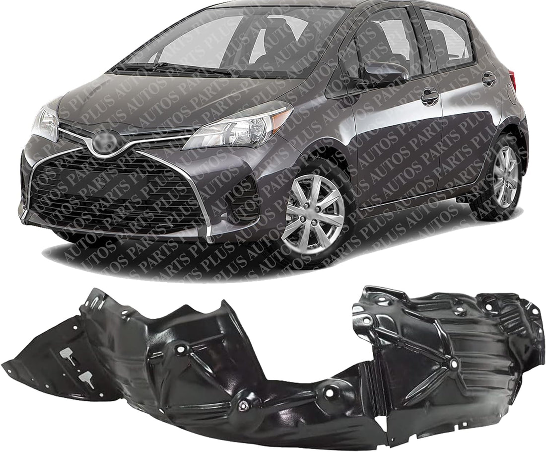 Front Fender Liner Left Driver Side Direct Replacement Compatible With 2016-2020 Toyota Yaris/iA TO1248226 53876WB001