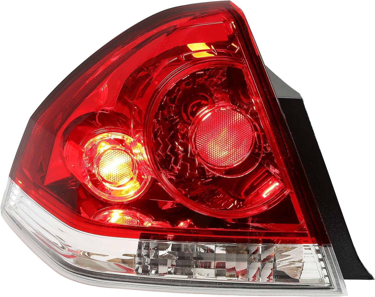 Tail Light Assembly Left Driver Side Direct Replacement Compatible With 2006-2013 Chevrolet Impala / 2014-2016 Limited GM2800193 25971597