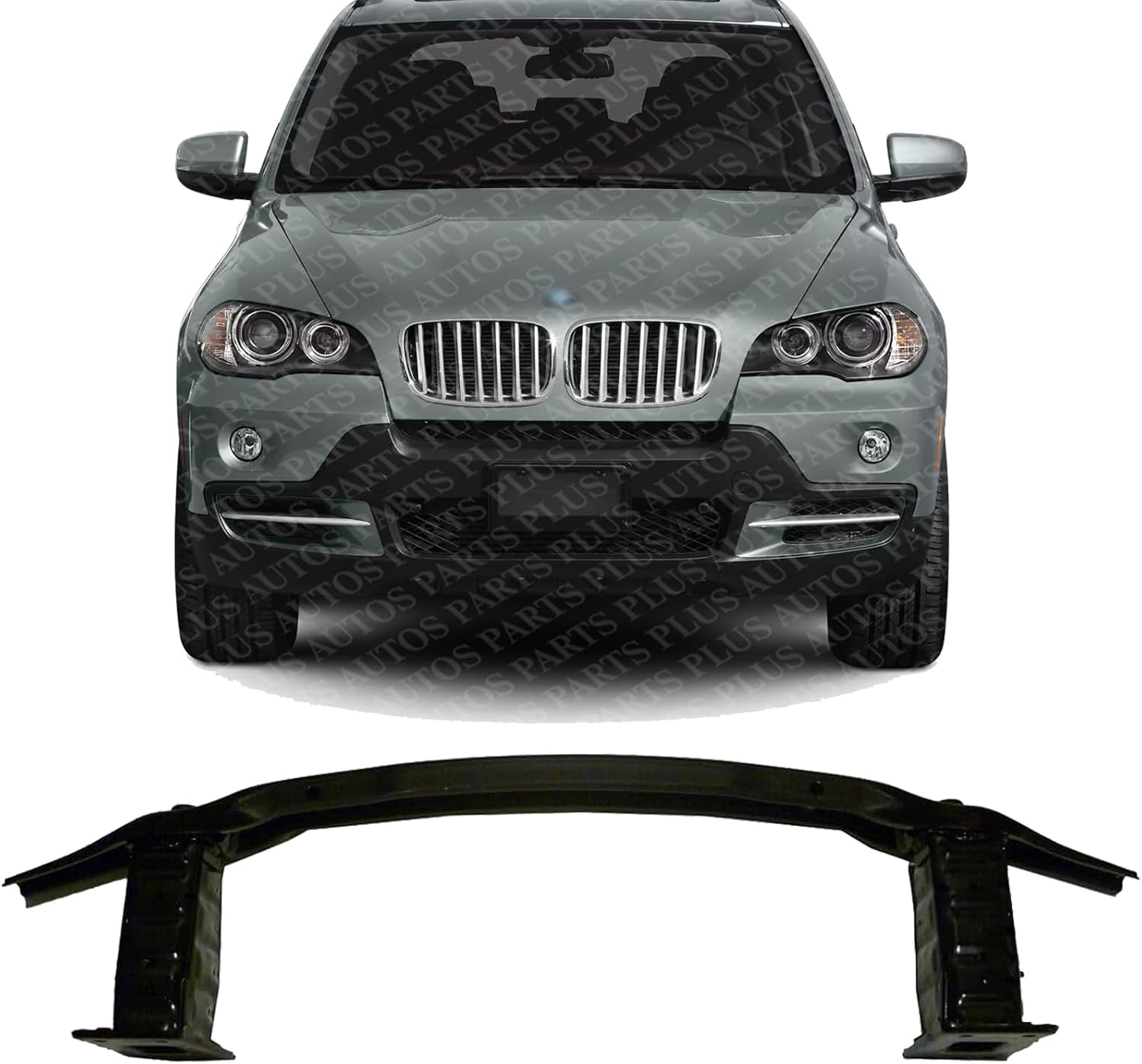 Front Bumper Reinforcement Bar Steel Direct Replacement Compatible With 2007-2010 BMW X5 BM1006126 51117165458