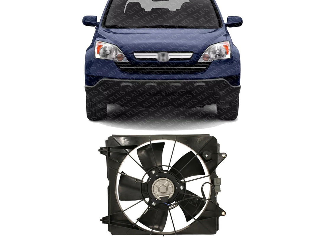 Front Radiator Fan Shroud Assembly Direct Replacement Compatible with 2007-2009 Honda CR-V HO3110116 19015RZAA01-PFM 19015RZAA01 19020PNLG01