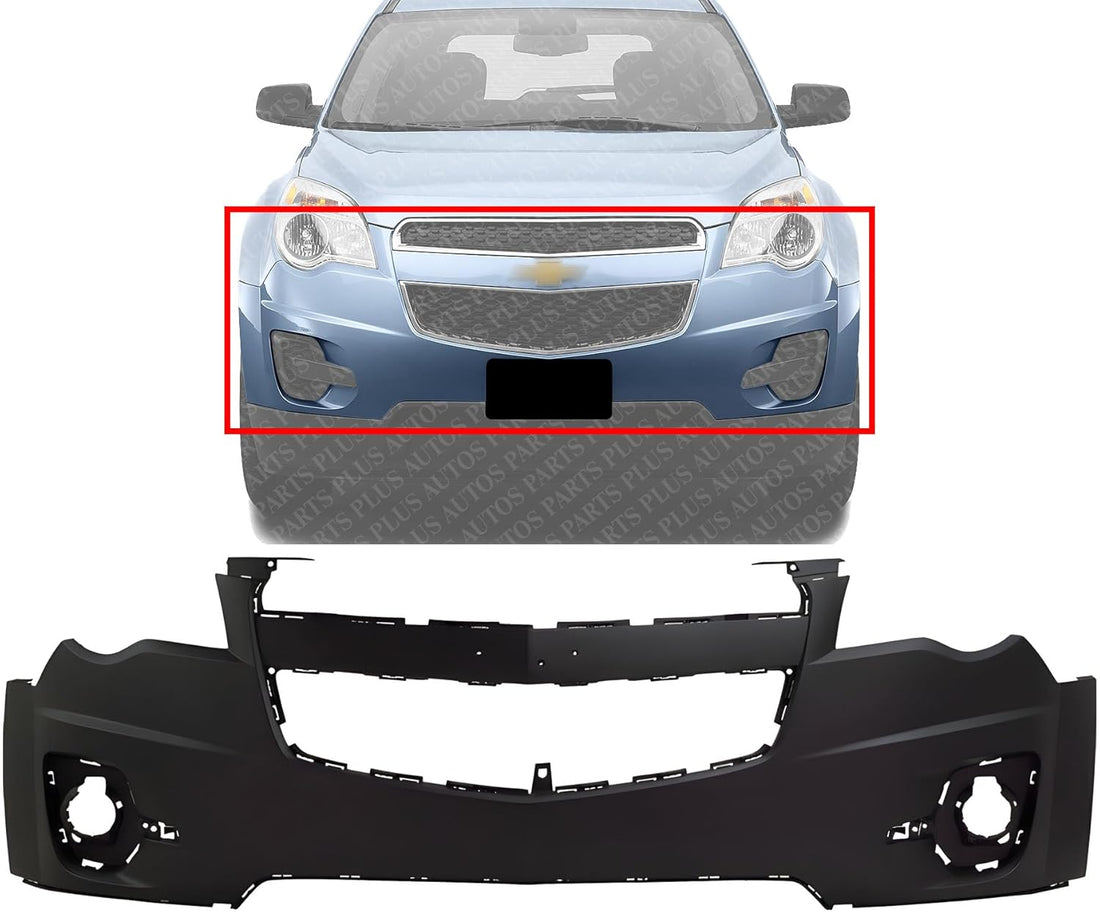 Front Bumper Upper Cover Primed Direct Replacement Compatible With 2010-2015 Chevrolet Equinox GM1000907 20983230