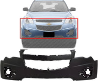 Front Bumper Upper Cover Primed Direct Replacement Compatible With 2010-2015 Chevrolet Equinox GM1000907 20983230