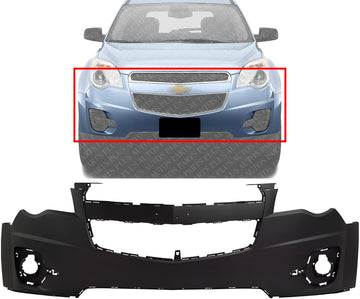 Front Bumper Upper Cover Primed Direct Replacement Compatible With 2010-2015 Chevrolet Equinox GM1000907 20983230